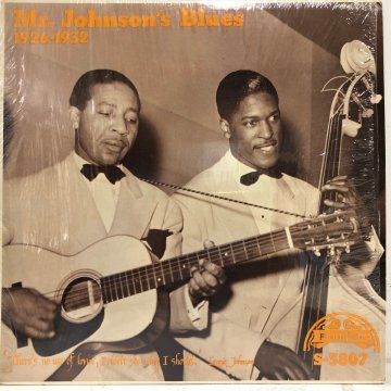 【US盤LP】LONNIE JOHNSON ロニー・ジョンソン / Mr. JOHNSON'S BLUES 1926-1932 / シティブルース MAMLISH S-3807 ▲