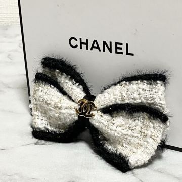 1円?【未使用品】CHANEL シャネル ノベルティ ツイードリボン バレッタ 