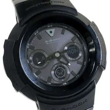 美品 CASIO カシオ G-SHOCK ジーショック 腕時(shí)計(jì) AWG-M510BB-1AJF 電波ソーラー マルチバンド6 タフソーラー アナデジ 動(dòng)作確認(rèn)済み