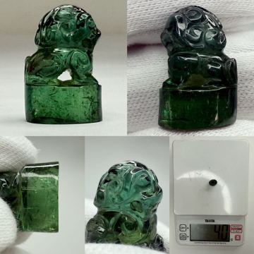 中國(guó)古美術(shù) 時(shí)代物 彫刻 碧璽 獅鈕図 印材 印鑑 天然石 文房具 書(shū)道具 文房四寶 唐物 中國(guó)古玩 骨董品