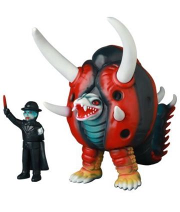 ブラックエンド & ミニ・ブラック指令 MAT MEDICOMTOY ブルマァク IZUMONSTER マルサン M1号 リアルヘッド 真頭玩具 マーミット ソフビ