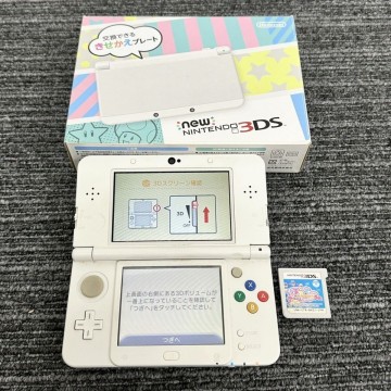 W018-I77-160 Nintendo 任天堂 new 3DS KTR-001 ゲーム機 ソフト付き 初期化済み 通電確認(rèn)済み IJ