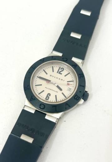 B30)100円～BVLGARI/ブルガリ アルミニウム AL38TA 自動巻き 社外バンド
