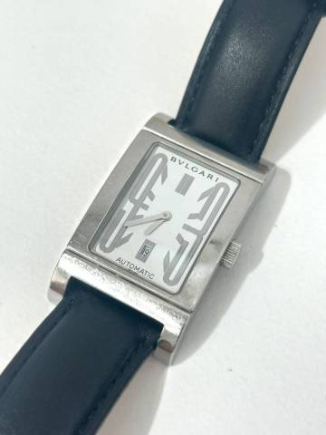 B3)100円～BVLGARI/ガリ レッタンゴロ メンズ 自動巻き RT45S 社外バンド