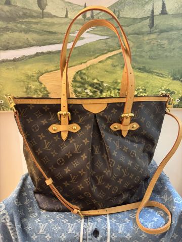 1円～【美品】LOUIS VUITTON ルイヴィトン パレルモGM モノグラム M40146 ショルダーバッグ ハンドバッグ ブラウン レディース