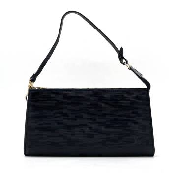 1円 美品 LOUIS VUITTON ルイヴィトン エピ ポシェットアクセソワール アクセサリーポーチ ハンドバッグ M52952