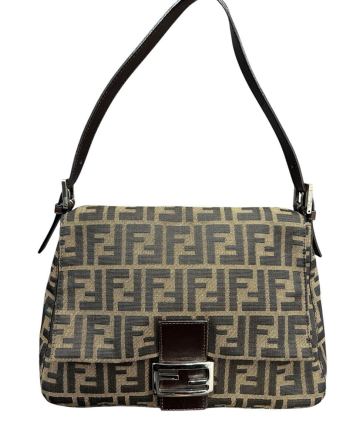 1円スタート FENDI フェンディ マンマバケット ズッカ柄 ワンショルダーバッグ ハンドバッグ FFロゴ ショルダーバッグ レディース