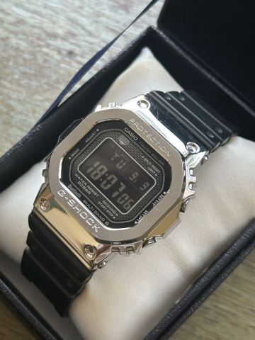 G-SHOCK フルメタル　GMW-B5000-1JF 電波ソーラー デジタル 腕時(shí)計(jì) CASIO カシオ Gショック