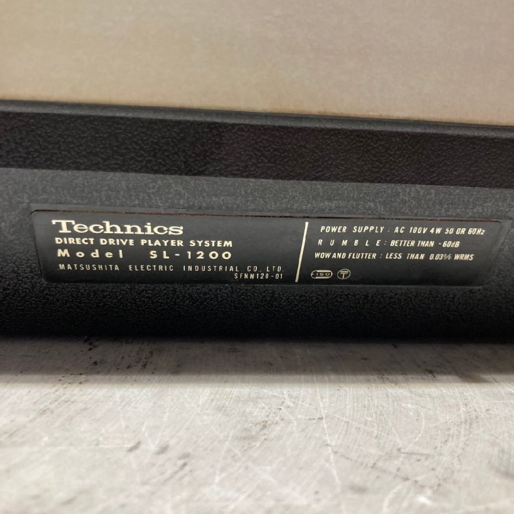 【J】Technics SL-1200 ターンテーブル レコードプレーヤー テクニクス 191744