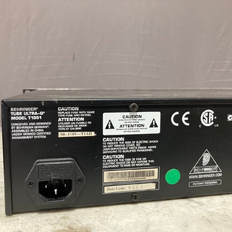 【G】BEHRINGER TUBE ULTRA-Q MODEL T1951 イコライザー ベリンガー 191764