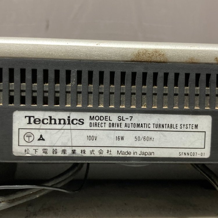 【J】Technics SL-7 ターンテーブル レコードプレーヤー テクニクス 183087