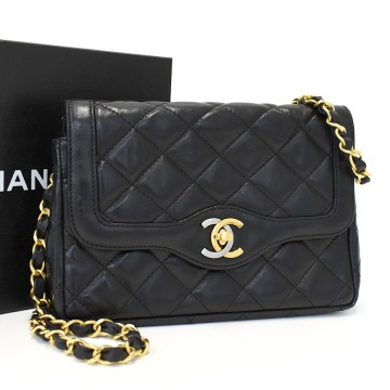 1円◎美品 CHANEL シャネル チェーンショルダーバッグ ミニマトラッセ ココマーク レザー ブラック パリ限定◎K.Dsu.zE-dsm17