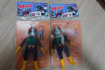 新品 東映レトロソフビコレクション ミドルサイズ 2體セット （ショッカーライダーNo2 と No3） 仮面ライダー