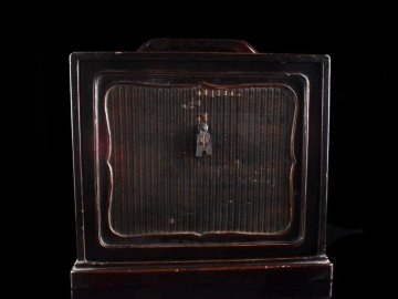 【雲】某コレクター買取品 唐物 古竹編 器局 煎茶棚 高さ34cm 古美術品(煎茶道具舊家蔵出)CY1958 JTbd22