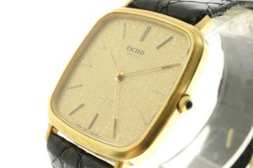 LVSP7-9-12 7T092-12 CITIZEN シチズン 腕時計 5639-FG0081 EXCEED エクシード 18K 750 クォーツ 約42g メンズ ゴールド ジャンク