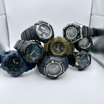 A091-20 １円スタート 動(dòng)作未確認(rèn)ジャンクまとめ クオーツ CASIO カシオ　ジーショック メンズ腕時(shí)計(jì) レア 希少品　ビンテージ　アナデジ