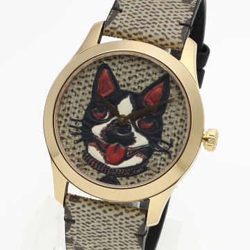 ほぼ新品●箱付き GUCCI グッチ ボスコ オルソ Gタイムレス メンズ レディース ユニセックス 38ミリ 腕時計
