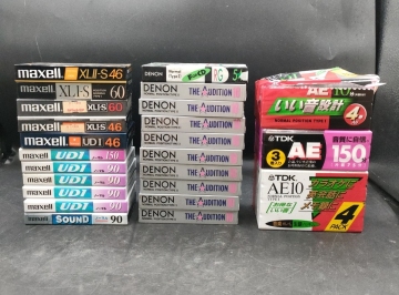 カセットテープ ハイポジ?ノーマルまとめて31本セット DENON/MAXELL/TDK他