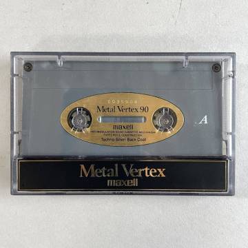 MS3346 中古ツメあり maxell マクセル Metal Vertex 90 メタルテープ TypeⅣ Techno Silver Back Coat ケース?シールあり カセットテープ