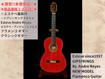 ☆定価33万円!!お買い得!!未使用品!!☆Esteve Andre Reyes エステべ アンドレ・レイエス ジプシー キングス モデル 薄胴 フラメンコギター