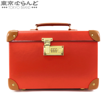 101777291 グローブトロッター GLOBE TROTTER センテナリー ヴァニティケース レッドxキャラメル バルカンファイバー バッグ レディース