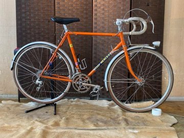 ■MIYATA EDDY MERCKX MX-10DX-B 宮田 エディ メルクス 12速 オレンジ ビンテージ ロードバイク 自転車 札幌発★