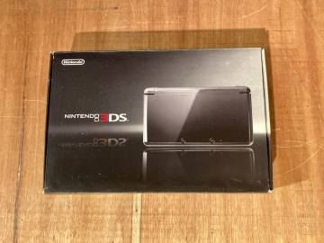■化粧箱付/動作品!■任天堂 Nintendo 3DS コスモブラック CTR-S-KAAA 電源アダプター/取説書/SDカード/タッチペン 付屬