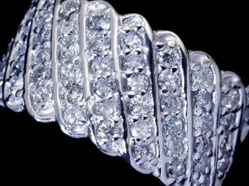 1円～【ジュエリー極】豪華な輝き！良質天然ダイヤモンド1.05ct 高級Pt900リング w5649mo【送料無料】