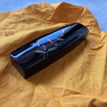 文鎮(zhèn) 漆器 黒 224g 書道 仮名 かな 漢字 半紙 文鎮(zhèn) 書道具