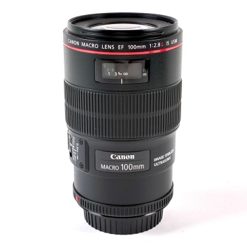 【1円】 キヤノン Canon EF 100mm F2.8L MACRO IS USM 一眼カメラ用レンズ（オートフォーカス） 【中古】