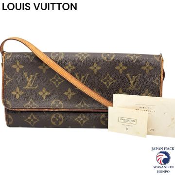 ￥1〜 LOUIS VUITTON モノグラム ポシェットツインGM ２WAY バッグ ショルダーバッグ ブランド レディース M51852