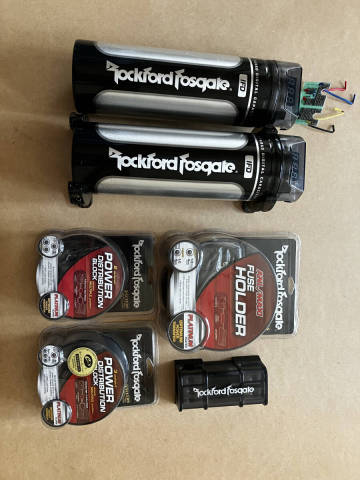 Rockford Fosgate ロックフォード キャパシタRFC1D ヒューズホルダーなど RFD4 RFFANL RFD1