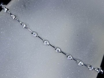 IW17104SS【1円～】新品仕上【RK宝石】≪DIAMOND≫ エステール 極上ダイヤモンド 総計1.00ct K18WG 超高級 ステーション ブレスレット