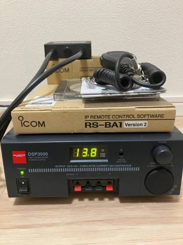 電源　マイクロホン　デュプレクサ　無線機コントロールソフト　一式