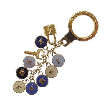 1円スタート LOUIS VUITTON ルイヴィトン キーチャーム ポルトクレ パスティーユ M65910 キーホルダー バッグチャーム ゴールドカラー