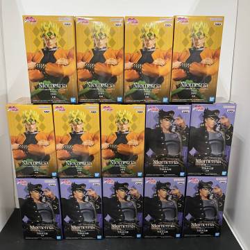 06ｗ19647★1円～ ジョジョの奇妙な冒険スターダストクルセイダース空条承太郎・ディオプライズフィギュア14体まとめ【中古品】