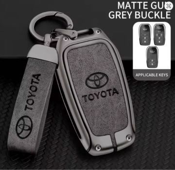 新型トヨタ キーケース マットガンメタリック　グレー　全面保護アルファード　ヴェルファイア　ランクル他