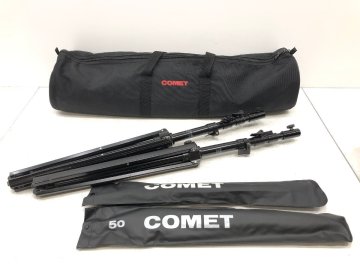 ◇COMET ライトスタンド PS-4B / アンブレラ ナイロン N-50 まとめ 照明スタンド 同梱不可 1円スタート