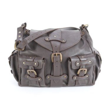 1円■美品■ジェイアンドエムデヴィッドソン■レザー ショルダーバッグ 肩掛け ハンド ブラウン 茶色 レディース REM CY9-5