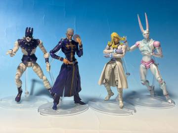 超像可動 ジョジョの奇妙な冒険 エンリコ・プッチ ホワイトスネイク ファニー・ヴァレンタイン D4C セット 箱無し中古