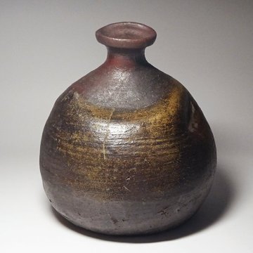 慶應◆桃山時代 古備前 蕪徳利「一」窯印あり 酒器 舟徳利 桃山茶陶 古作茶道具