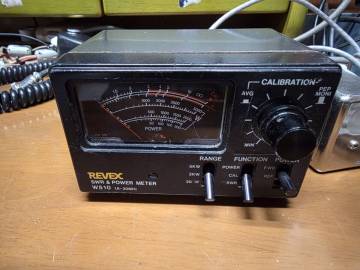 HF.CBハイパワーリニアアンプREVEX製W510 SWR&POWER1.6～ 30mhz 5k対応喜びメータ－自作セパレート型