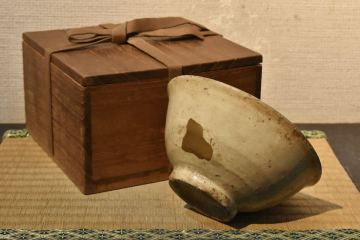 【GE】Z933◆李朝・高麗コレクター放出品◆時代 李朝粉引茶碗/中国古玩 朝鮮美術 茶道具 骨董品 時代品 美術品 古美術品 韓国 om