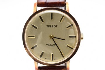 ティソ ゴールド ラウンド 手巻き メンズ ゴールド 腕時計 TISSOT