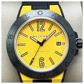 付属品付き☆OH済み極美品のブルガリ時計☆ディアゴノ・マグネシウム☆DG41SMC