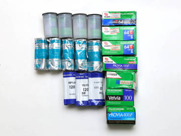 未使用品 期限切れフィルム リバーサル FUJIFLLM FORTIA VELVIA PROVIA など まとめて 19本