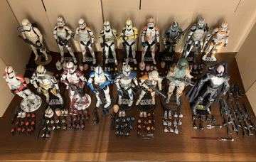サイドショウ スターウォーズ 17体 セット コマンダー グリー ウォルフ サージェント キャプテン サンドトルーパー ダースマルガス 他