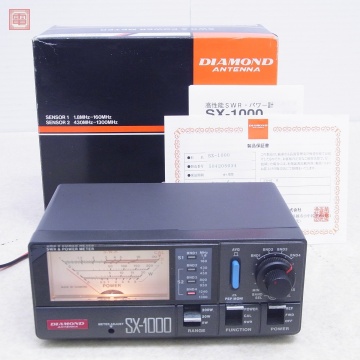 第一電波 SX-1000 SWR計 1.8MHz〜1300MHz 200W/20W/5W 取説・元箱付 ダイアモンド ダイヤモンド パワー計【20