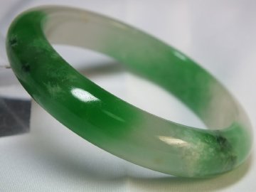 １円～▲▽■龍香堂■ミャンマー翡翠　小型バングル５５ｍｍ即決ｊ58*△▼