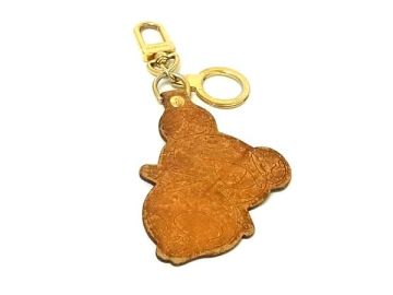 1円 LOUIS VUITTON ルイヴィトン M62637 ポルト クレ パンダ キーホルダー キーリング バッグチャーム ブラウン系 FS5710